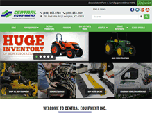 Tablet Screenshot of centralequipment.com